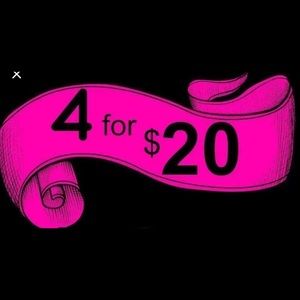 Buy any 4 pairs of earrings for $20!